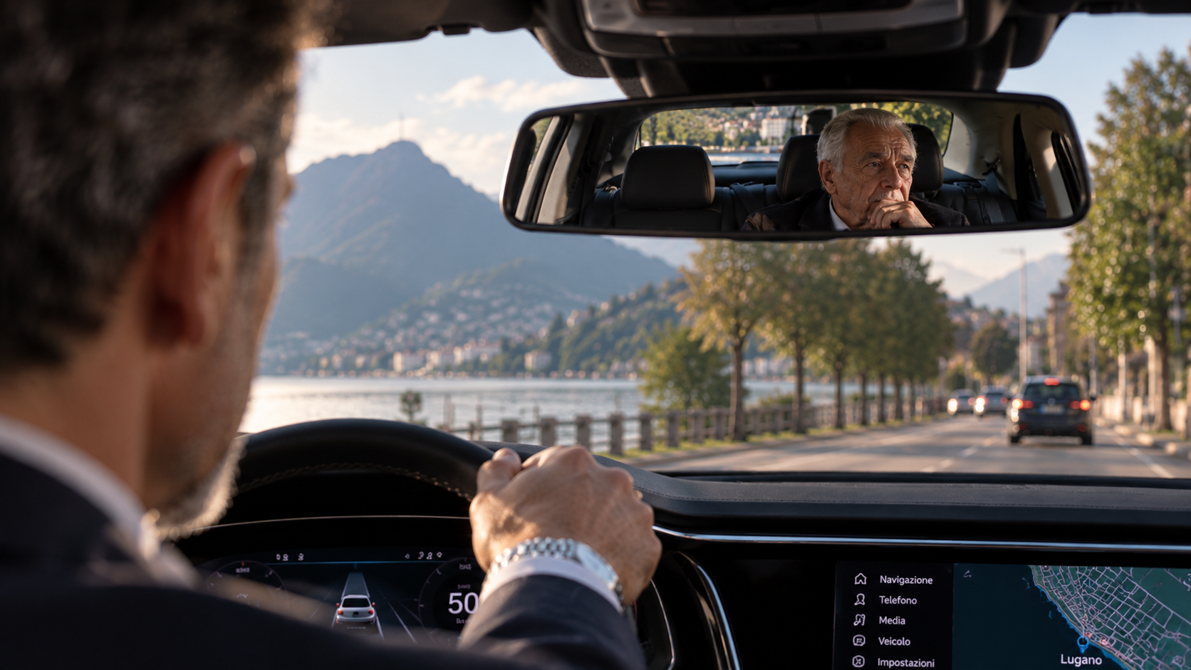 Guida ibrida uomo-auto L'esperienza di guida, concilia le ansie del passeggero